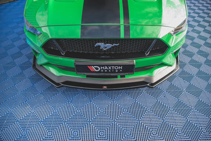 Maxton Front Ansatz V.2 +Flaps für Ford Mustang GT Mk6 Facelift