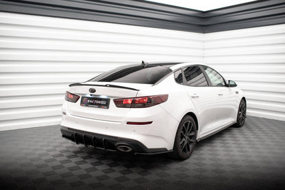 Maxton Heck Ansatz Flaps Diffusor V.2 für Kia Optima Mk4 Facelift schwarz Hochglanz