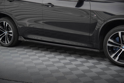 Maxton Seitenschweller Ansatz für V.2 für BMW X5 M-Paket F15 schwarz Hochglanz