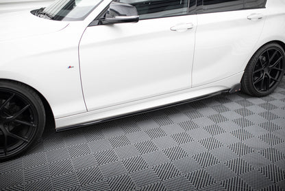 Maxton Seitenschweller Ansatz für V.4 + Flaps BMW 1er M-Paket / M140i F20 Facelift