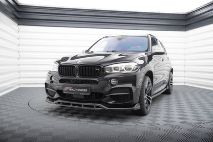 Maxton Front Ansatz V.3 für BMW X5 M-Paket F15 schwarz Hochglanz