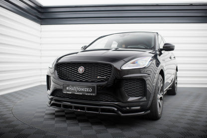 Maxton Front Ansatz für Jaguar E-Pace R-Dynamic Mk1 schwarz Hochglanz