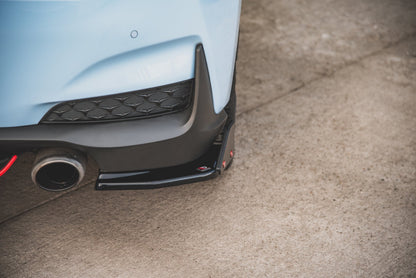 Maxton Heck Ansatz Flaps Diffusor V.6 +Flaps für Hyundai I30 N Mk3 Hatchback