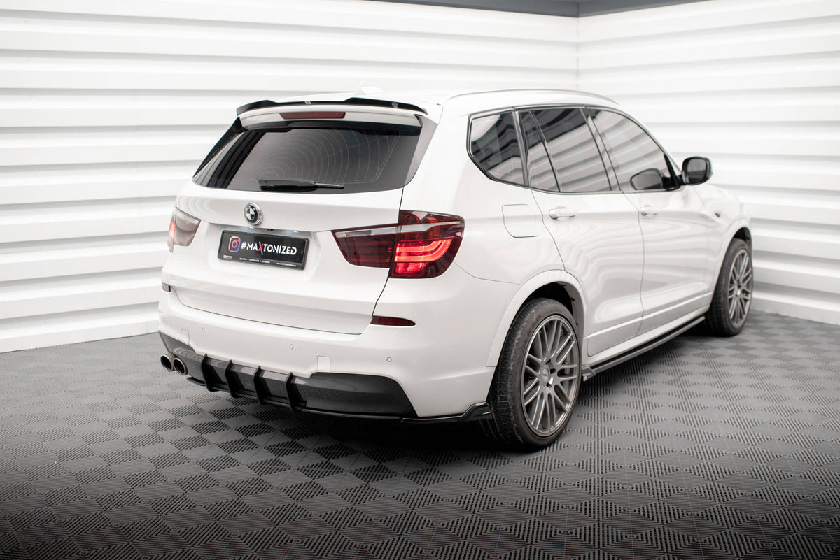 Maxton Heck Ansatz Flaps Diffusor für BMW X3 M-Paket F25 schwarz Hochglanz