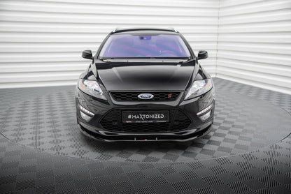 Maxton Front Ansatz V.1 für Ford Mondeo ST-Line Mk4 Facelift schwarz Hochglanz