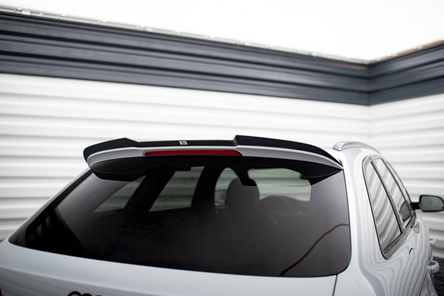 Maxton Spoiler CAP für Audi A4 Competition Avant B8 Facelift schwarz Hochglanz