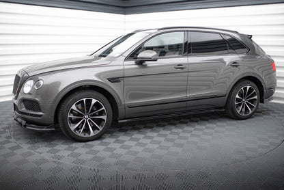 Maxton Seitenschweller Ansatz für Bentley Bentayga Mk1  schwarz Hochglanz