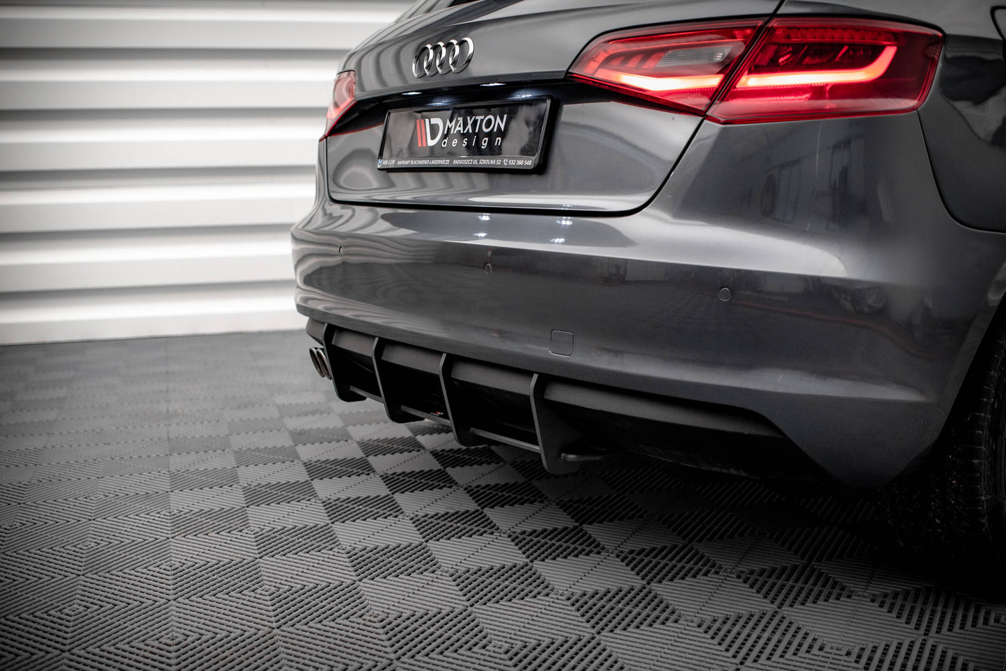 Maxton Street Pro Heckschürze für Audi A3 Sportback 8V