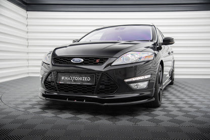 Maxton Front Ansatz V.1 für Ford Mondeo ST-Line Mk4 Facelift schwarz Hochglanz
