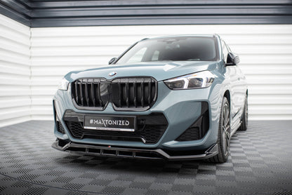 Maxton Front Ansatz für BMW X1 M-Paket U11 schwarz Hochglanz