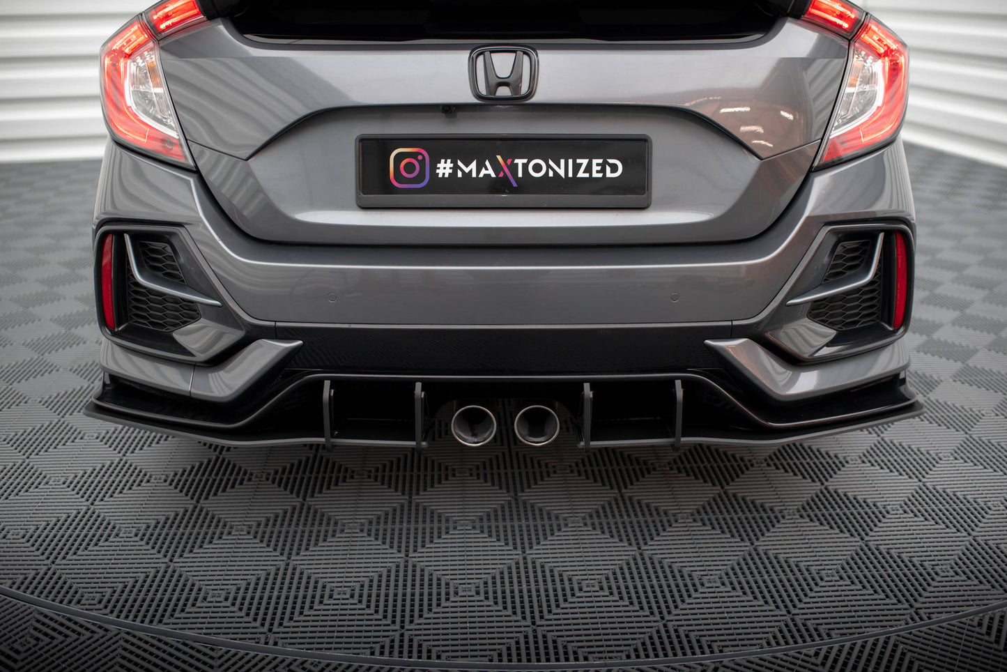 Maxton Street Pro Heck Ansatz Flaps Diffusor für Honda Civic Sport Mk 10 Facelift