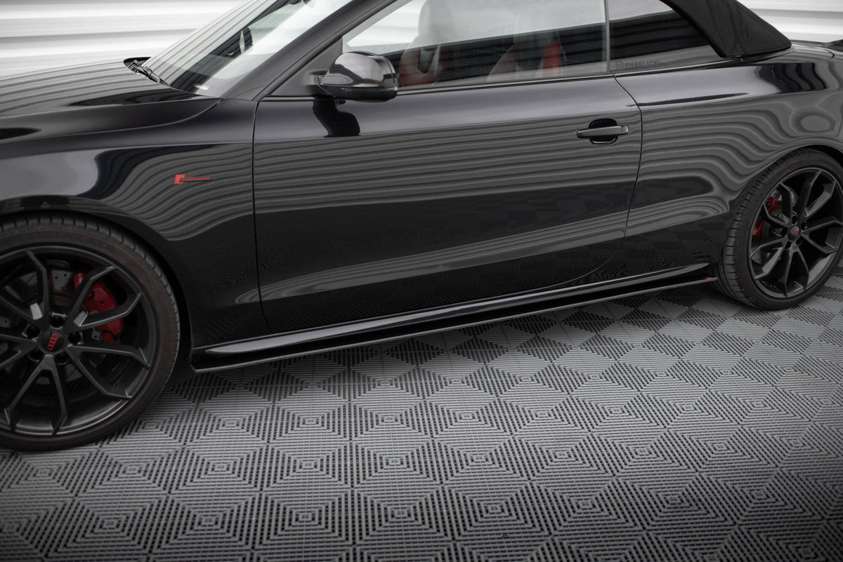 Maxton Street Pro Seitenschweller Ansatz für Audi A5 / A5 S-Line / S5 Coupe / Cabrio 8T / 8T Facelift