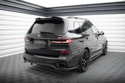 Maxton Spoiler CAP für 3D BMW X7 M-Paket G07  schwarz Hochglanz