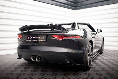 Maxton Spoiler CAP für Jaguar F-Type Mk1 Facelift schwarz Hochglanz