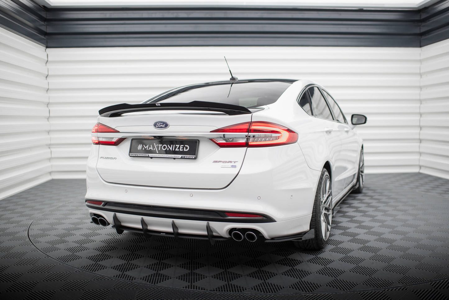 Maxton Street Pro Heckschürze für Ford Mondeo Sport Mk5 Facelift / Fusion Sport Mk2 Facelift