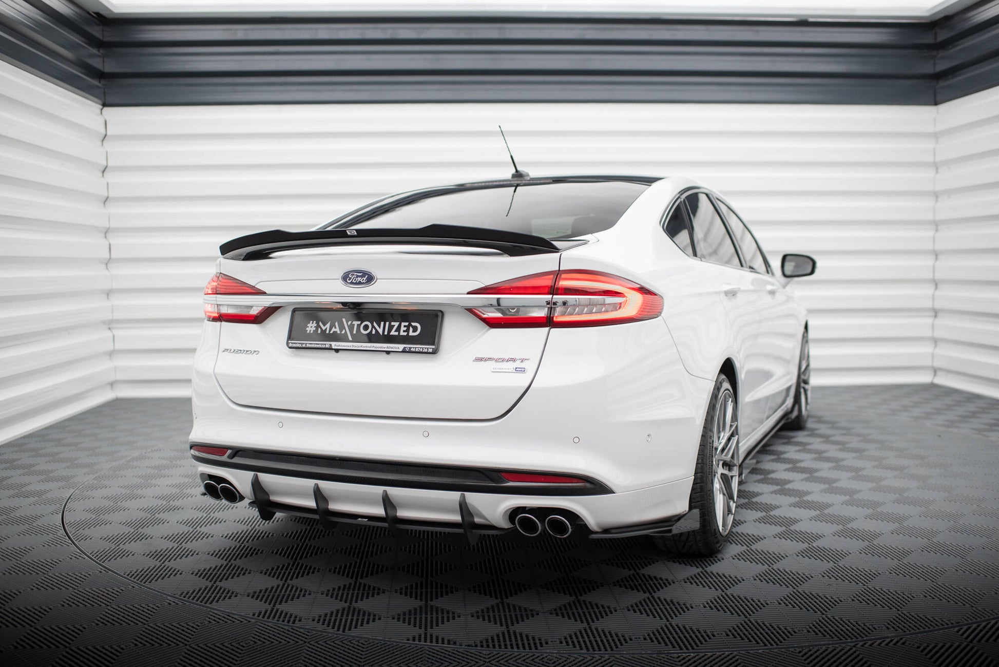Maxton Street Pro Heckschürze für Ford Mondeo Sport Mk5 Facelift / Fusion Sport Mk2 Facelift
