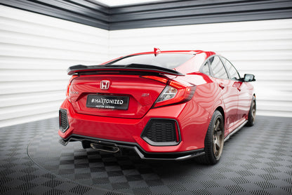 Maxton Spoiler CAP für 3D Honda Civic SI Mk10 schwarz Hochglanz