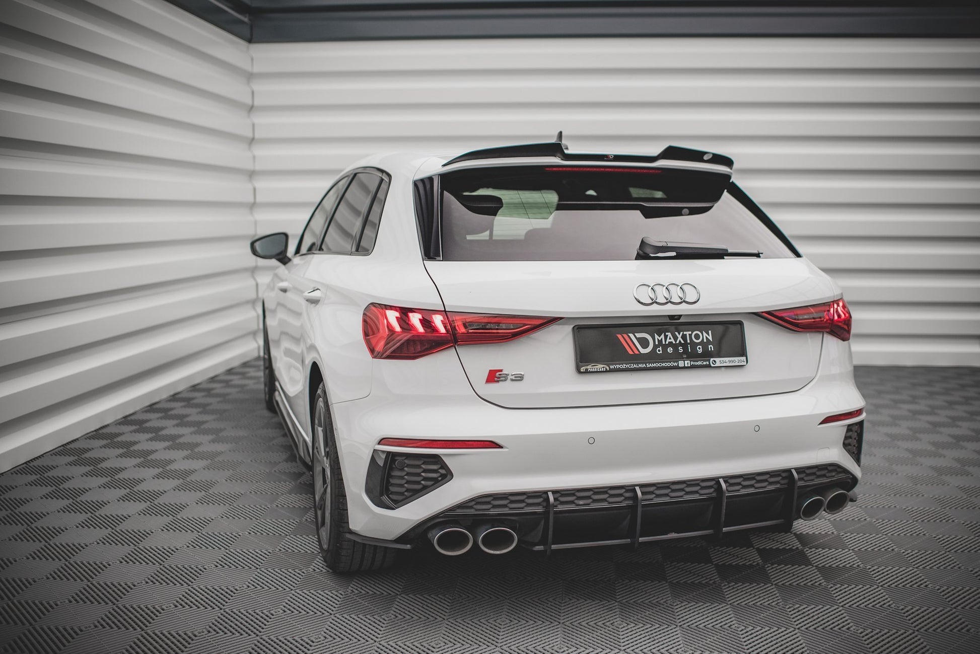 Maxton Street Pro Heckschürze für Audi S3 Sportback 8Y
