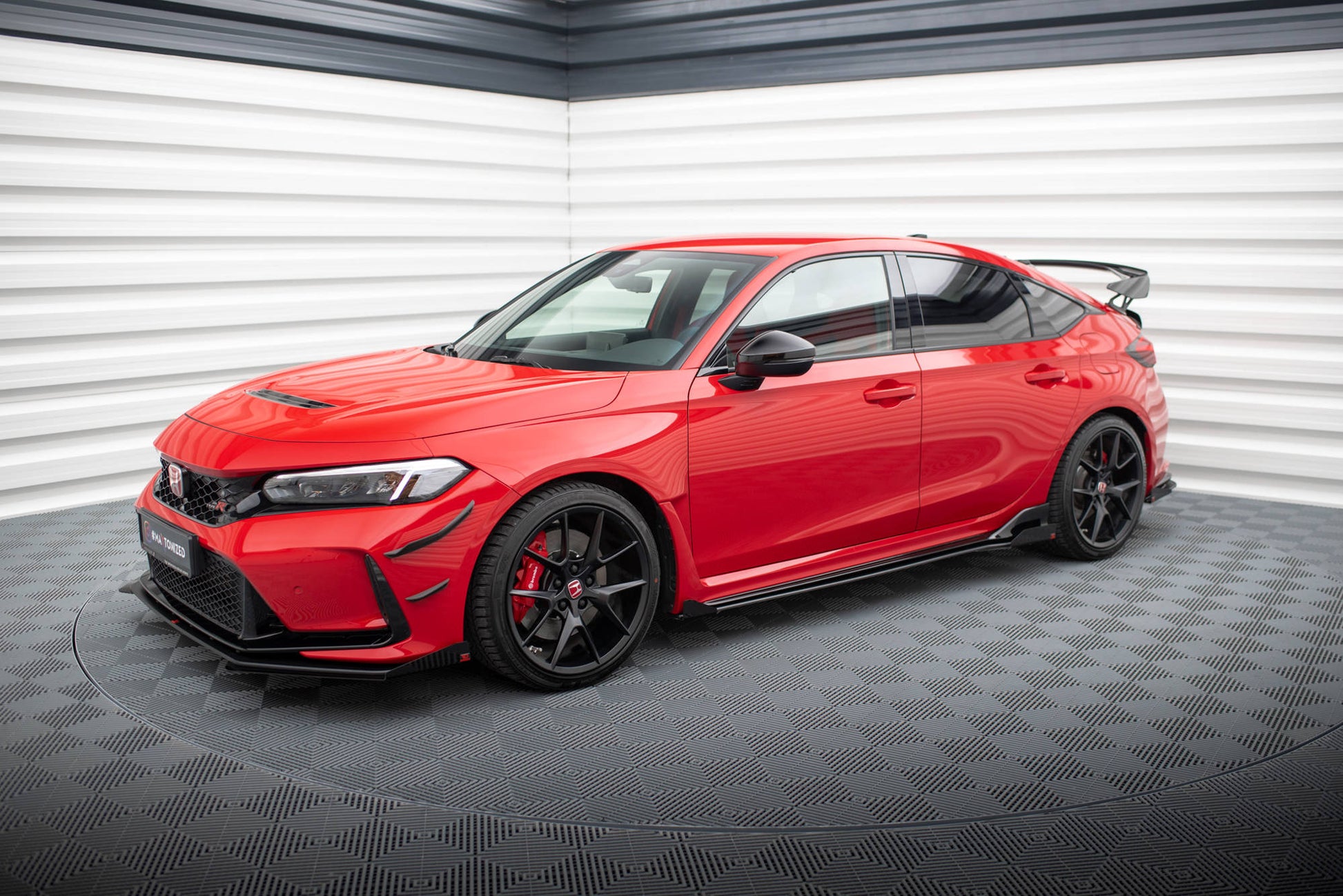 Maxton Street Pro Seitenschweller Ansatz für + Flaps Honda Civic Type-R Mk 11 schwarz Hochglanz
