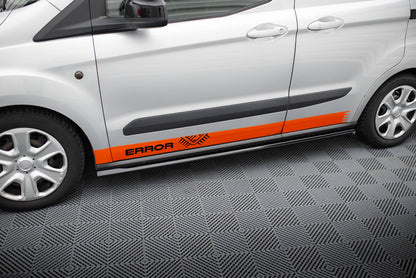 Maxton Seitenschweller Ansatz für Ford Transit Courier Mk1 schwarz Hochglanz