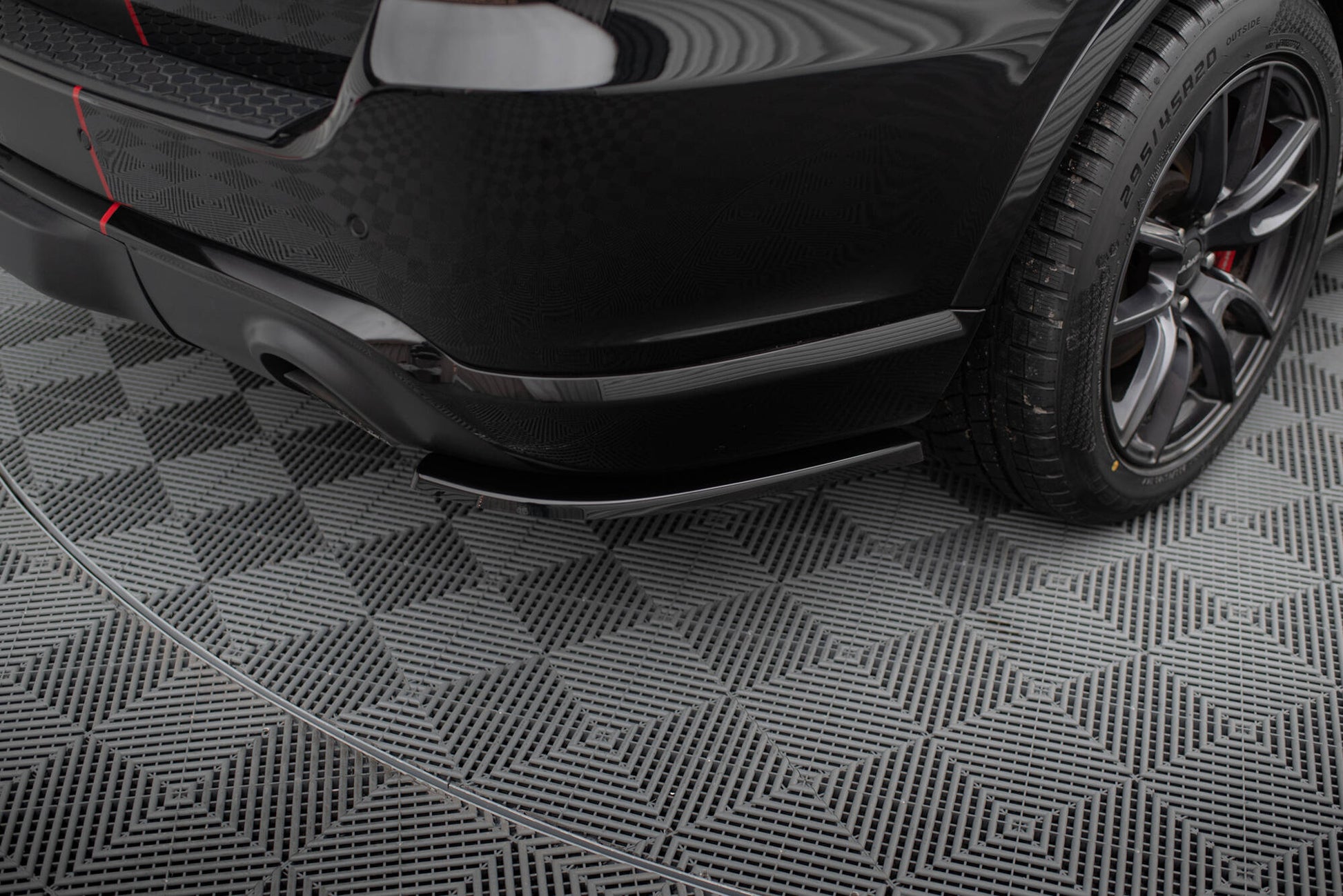 Maxton Heck Ansatz Flaps Diffusor für Dodge Durango SRT Mk3  schwarz Hochglanz