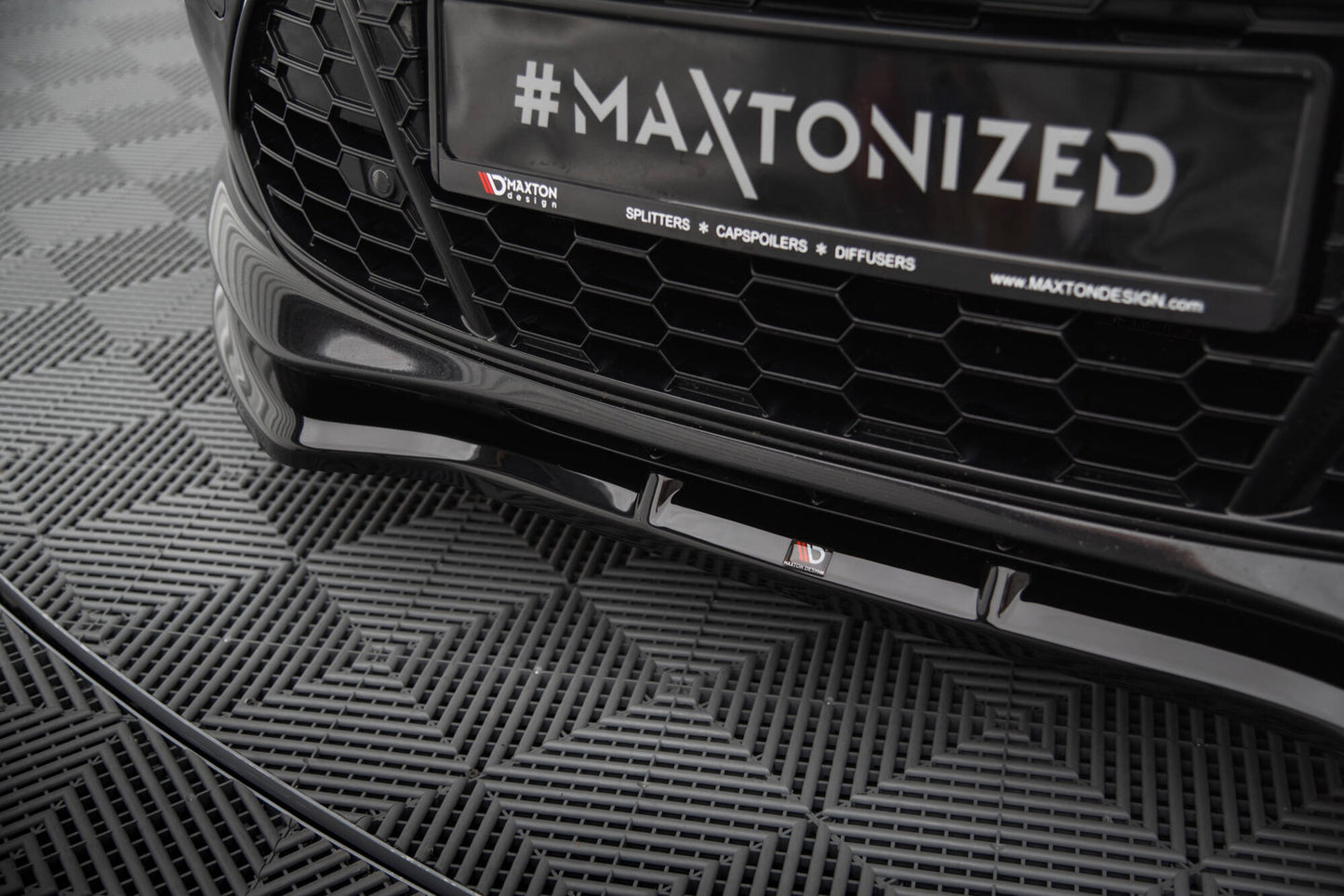 Maxton Front Ansatz V.1 für Ford Mondeo ST-Line Mk4 Facelift schwarz Hochglanz