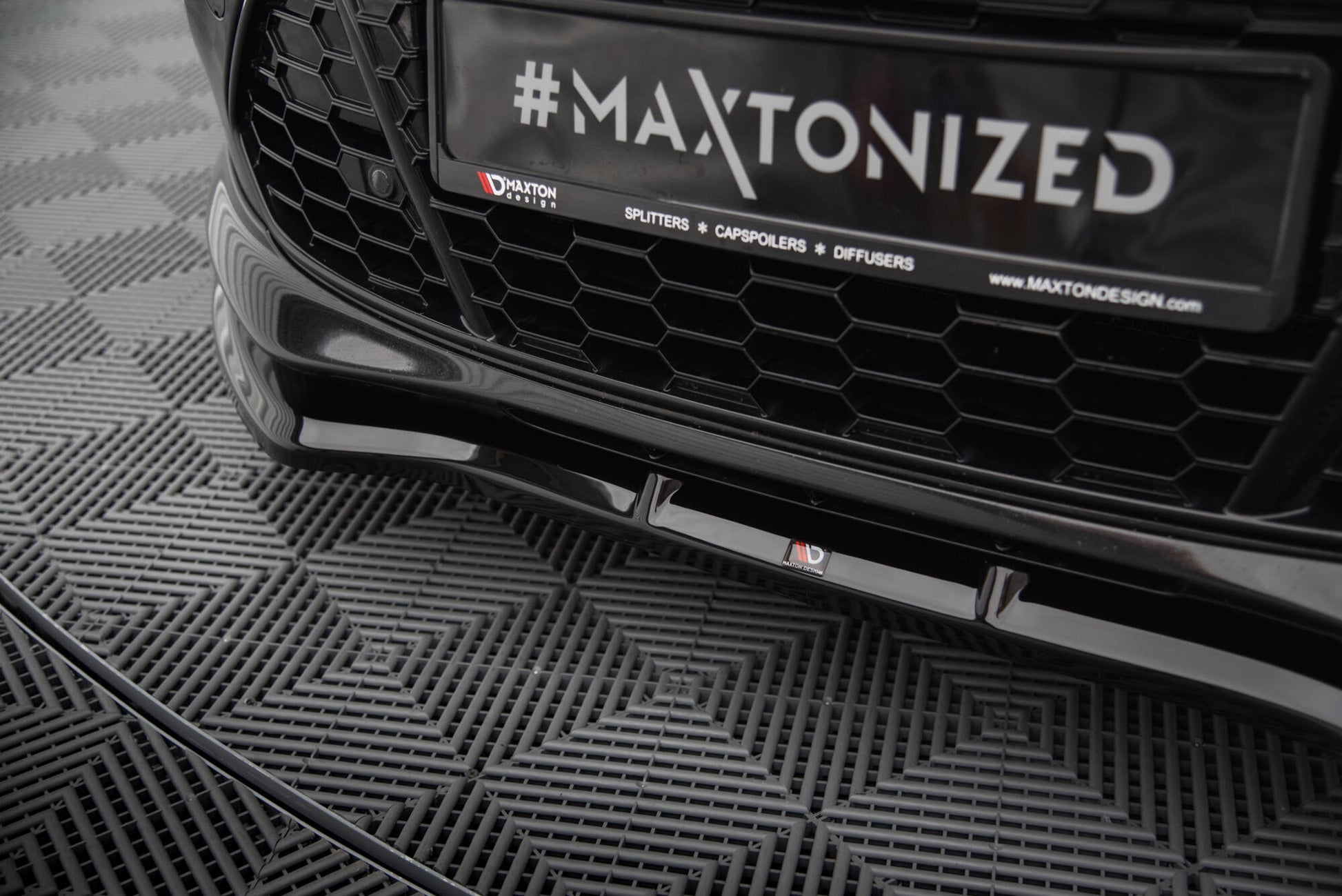 Maxton Front Ansatz V.1 für Ford Mondeo ST-Line Mk4 Facelift schwarz Hochglanz