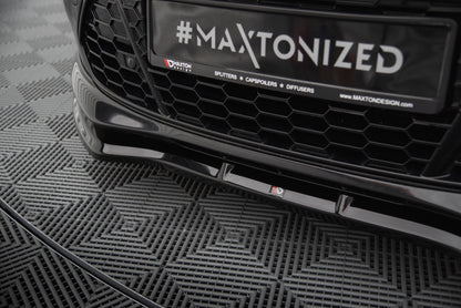 Maxton Front Ansatz V.1 für Ford Mondeo ST-Line Mk4 Facelift schwarz Hochglanz