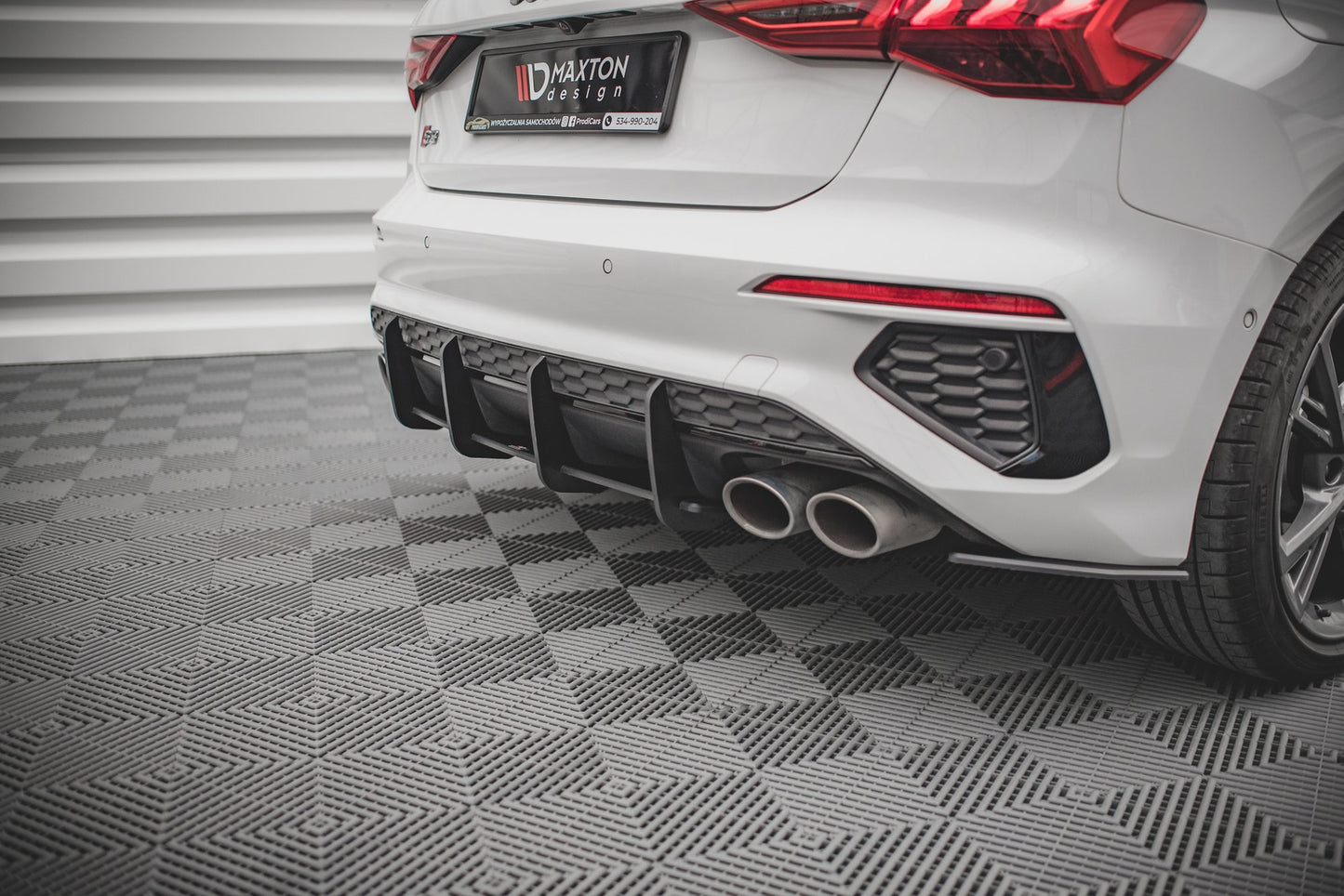 Maxton Street Pro Heckschürze für Audi S3 Sportback 8Y