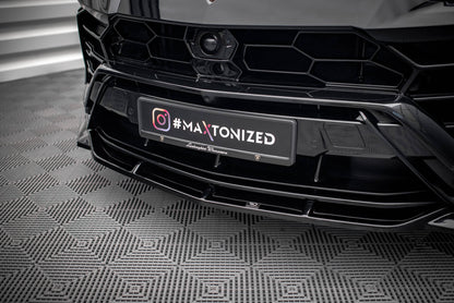 Maxton Front Ansatz V.3 für Lamborghini Urus Mk1 schwarz Hochglanz