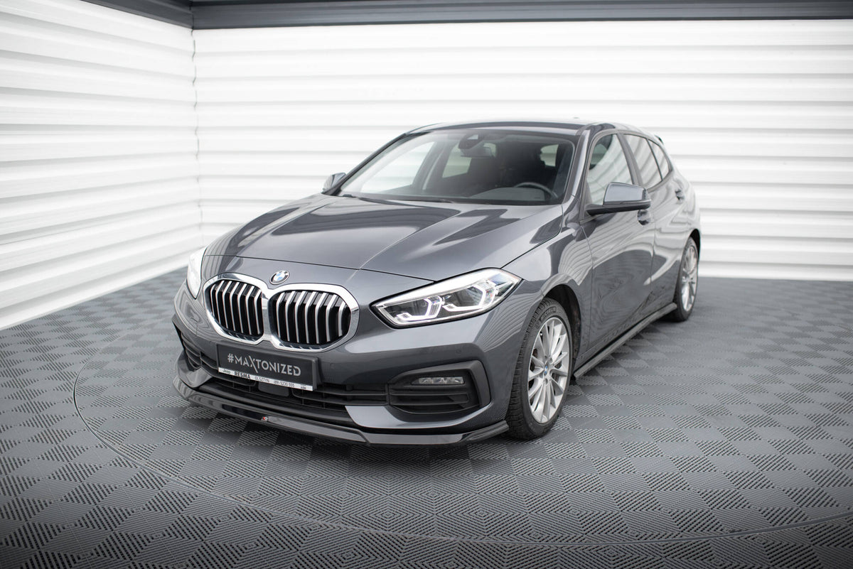 Maxton Front Ansatz V.2 für BMW 1er F40 schwarz Hochglanz