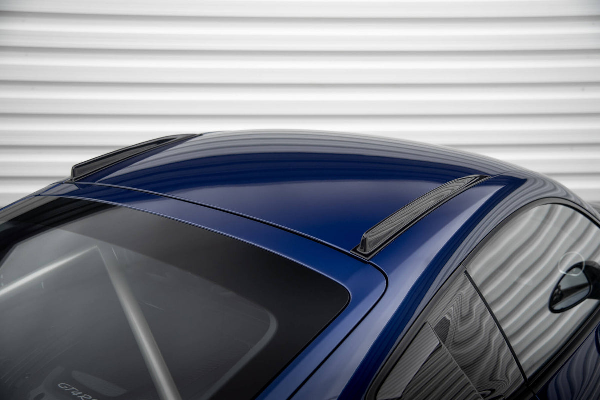Maxton Kurze Dachschienen Porsche 718 Cayman GT4 RS 982c schwarz Hochglanz