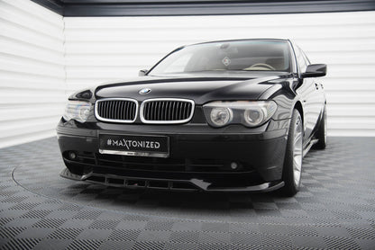 Maxton Front Ansatz für BMW 7 E65 schwarz Hochglanz