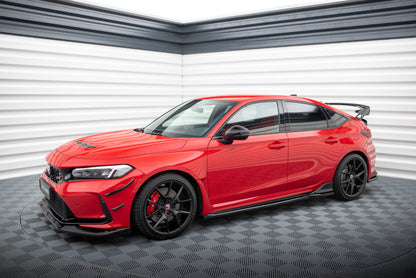 Maxton Seitenschweller Ansatz für V.1 für Honda Civic Type-R Mk 11 schwarz Hochglanz