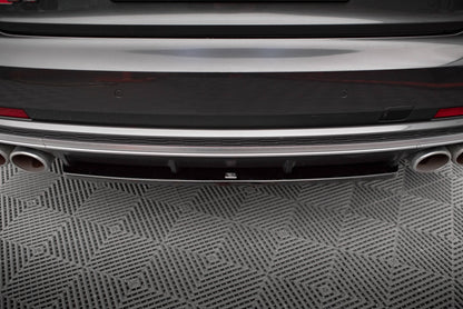 Maxton Mittlerer Diffusor Heck Ansatz für Audi S8 D5 schwarz Hochglanz