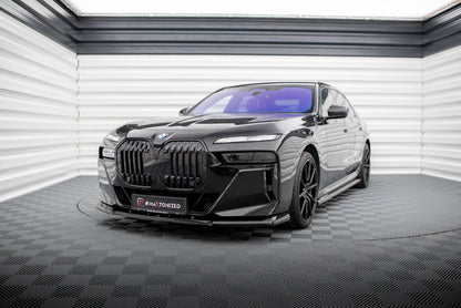 Maxton Front Ansatz V.1 für BMW 7 M-Paket / M760e / i7 M-Paket G70   schwarz Hochglanz
