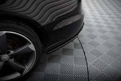 Maxton Heck Ansatz Flaps Diffusor V.3 für  Audi A6 Avant C7 schwarz Hochglanz