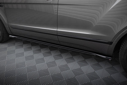 Maxton Seitenschweller Ansatz für Bentley Bentayga Mk1  schwarz Hochglanz