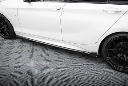 Maxton Seitenschweller Ansatz für V.4 + Flaps BMW 1er M-Paket / M140i F20 Facelift