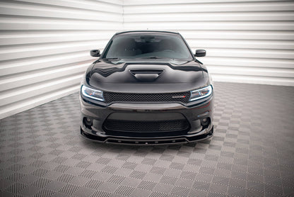 Maxton Front Ansatz V.1 für Dodge Charger SRT Mk7 Facelift schwarz Hochglanz