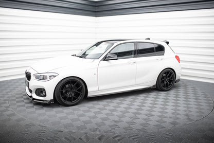 Maxton Seitenschweller Ansatz für V.4 + Flaps BMW 1er M-Paket / M140i F20 Facelift