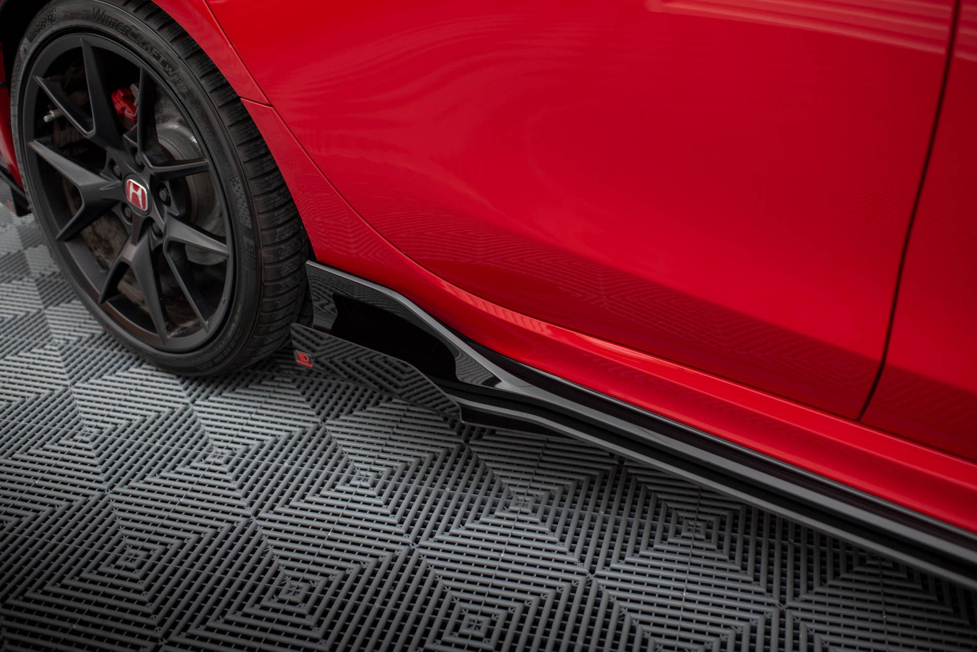 Maxton Side Flaps Honda Civic Type-R Mk 11 schwarz Hochglanz