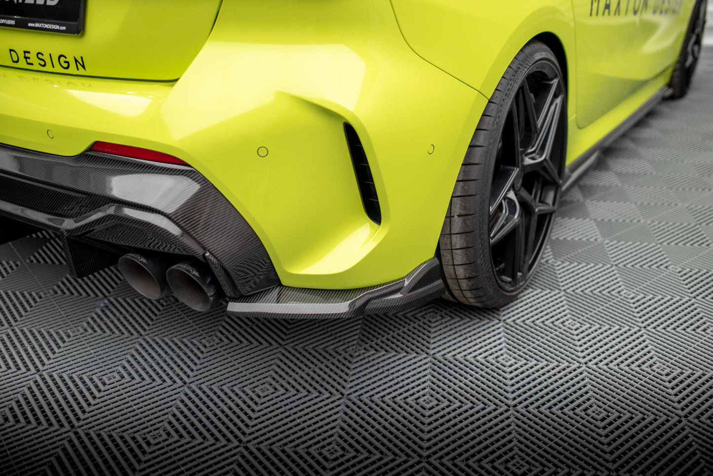 Maxton Carbon Fiber Heck Ansatz Flaps Diffusor für BMW 1er F40 M-Paket/ M135i