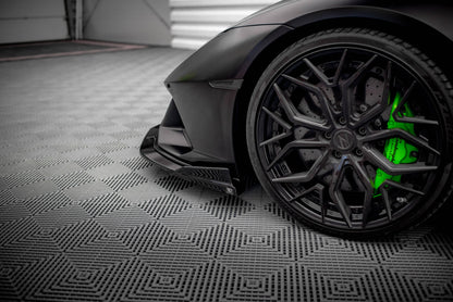 Maxton Front Ansatz für Lamborghini Huracan EVO schwarz Hochglanz