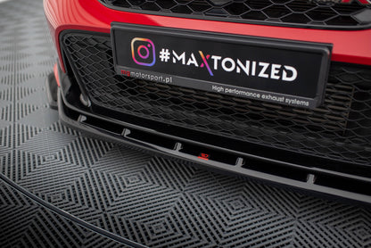 Maxton Front Ansatz V.3 für Honda Civic Type-R Mk 11 schwarz Hochglanz