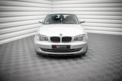 Maxton Front Ansatz V.2 für BMW 1er E81 Facelift schwarz Hochglanz