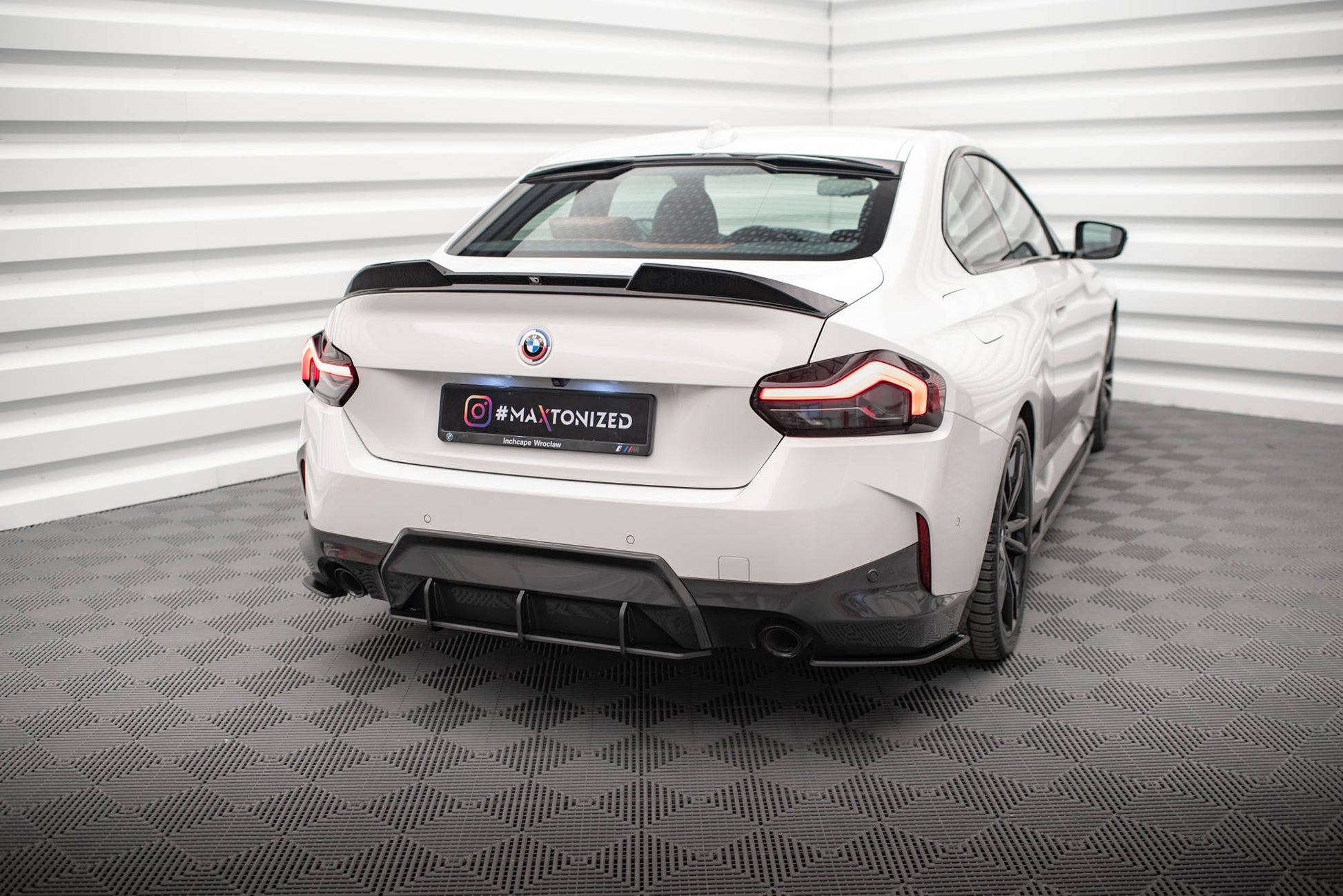 Maxton Street Pro Heck Ansatz Flaps Diffusor für BMW 2 Coupe M-Paket G42