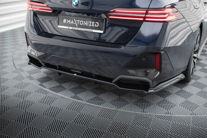 Maxton Mittlerer Diffusor Heck Ansatz DTM Look für V.2 BMW 5er M-Paket G60 schwarz Hochglanz
