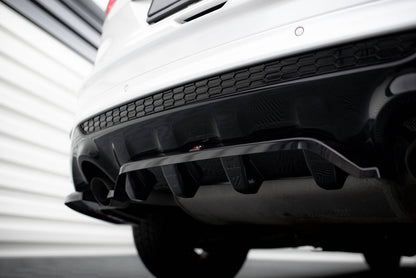 Maxton Mittlerer Diffusor Heck Ansatz DTM Look für Ford Kuga ST-Line Mk2 schwarz Hochglanz