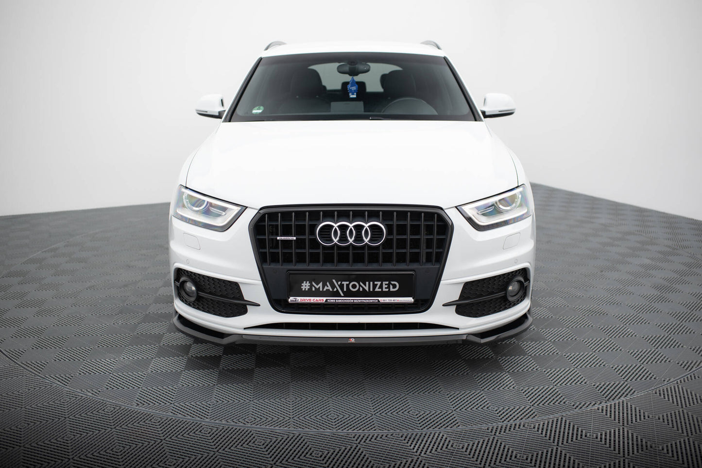 Maxton Front Ansatz V.2 für Audi Q3 S-line 8U schwarz Hochglanz